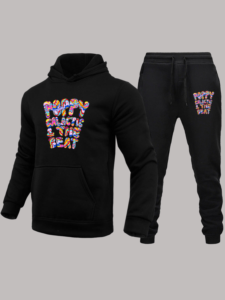 Hoodie and jogger pants set for ladies with modern graphic design Lune London