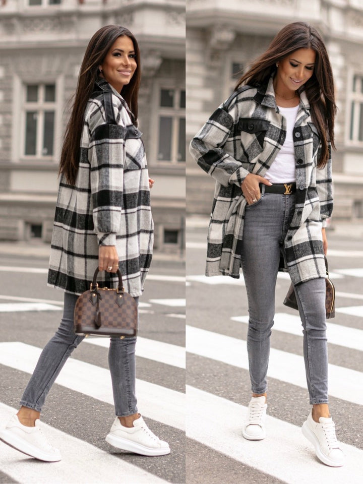 Lune London Casual Checked Jacket for Women