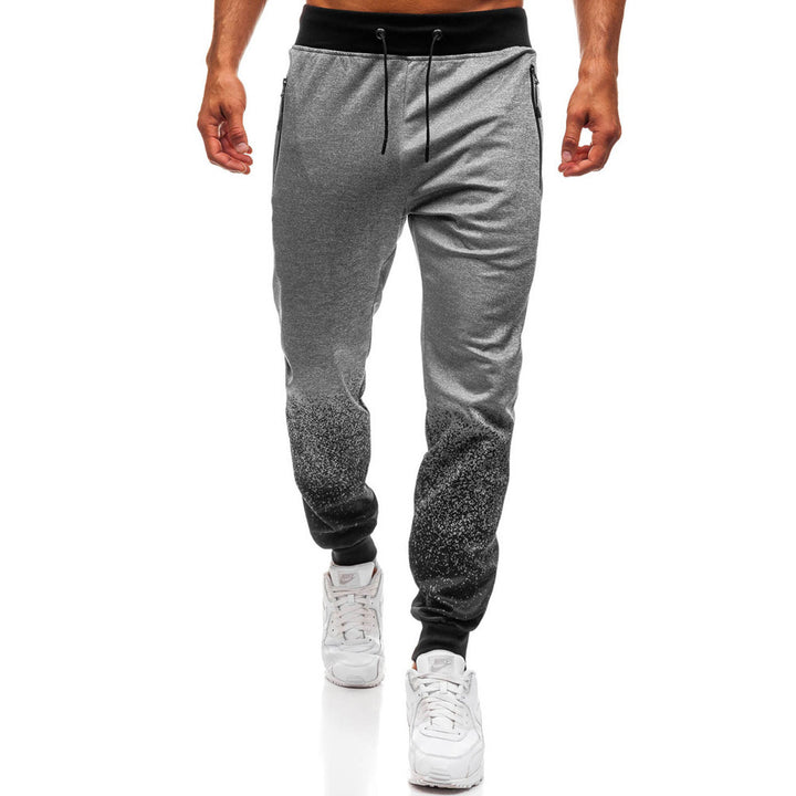 Men's sporty jogger pants with refined color gradient and practical zippered pockets Lune London