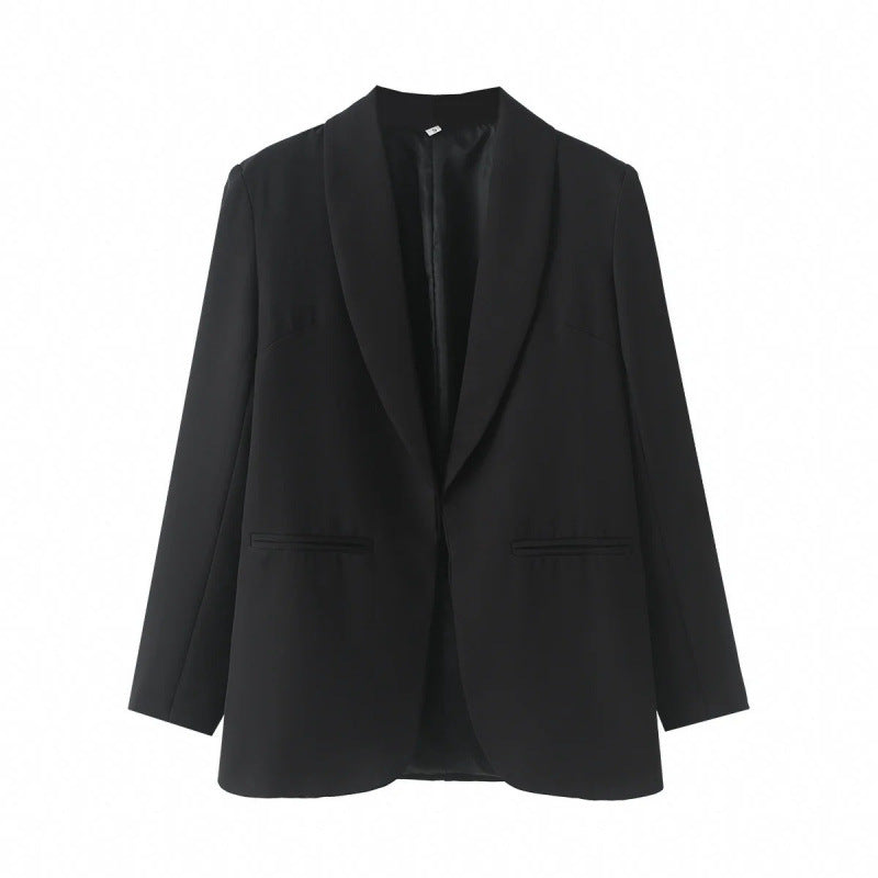 Ladies elegant blazer with unique cut and pockets Lune London