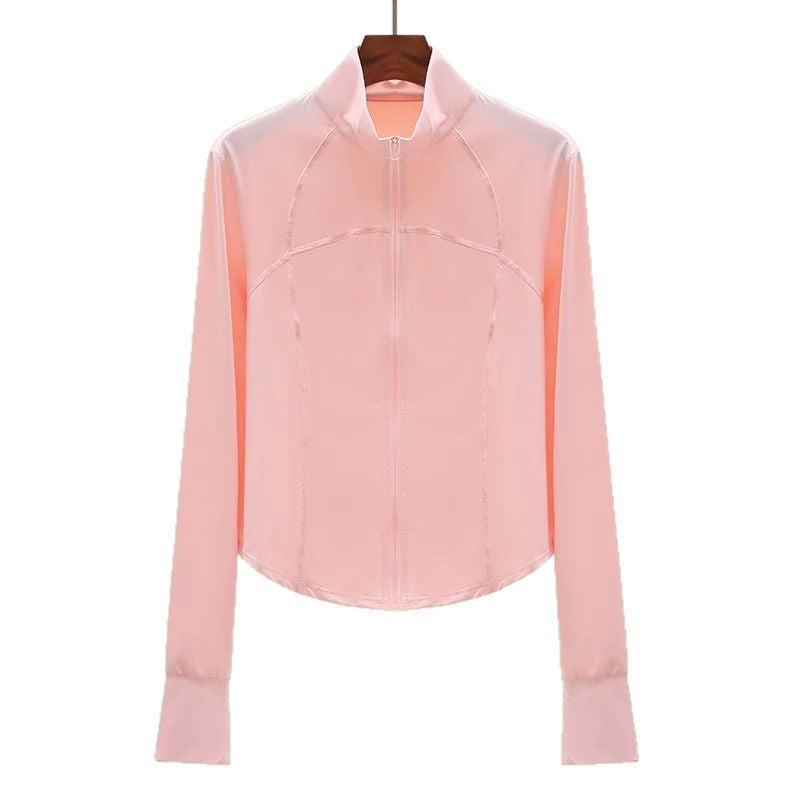 Veste décontractée sportive pour femmes avec col haut et zip intégral Chic & Stil