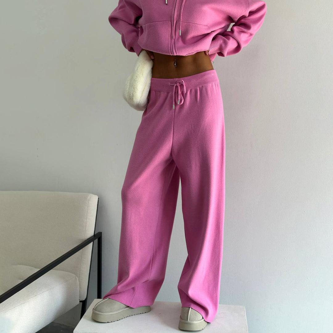 Casual set for women with hoodie and wide-leg pant style Lune London