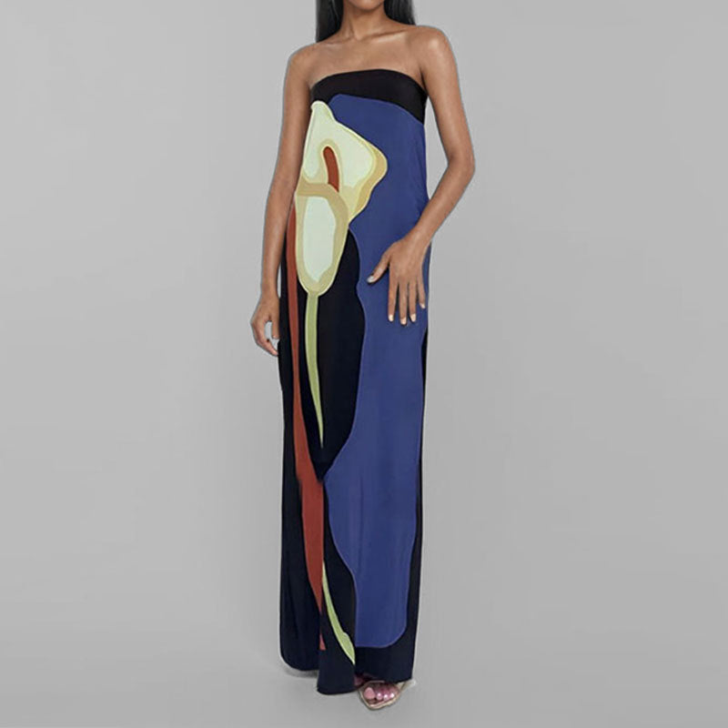 Robe maxi pour femmes dans le style art moderne Chic & Stil
