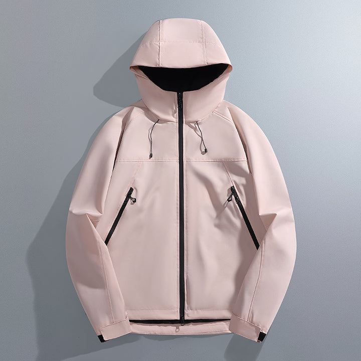 Men's waterproof outdoor jacket with adjustable hood Lune London