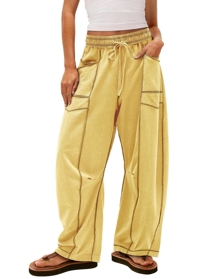 Ladies Comfortable Leisure Pants with Side Pockets Lune London