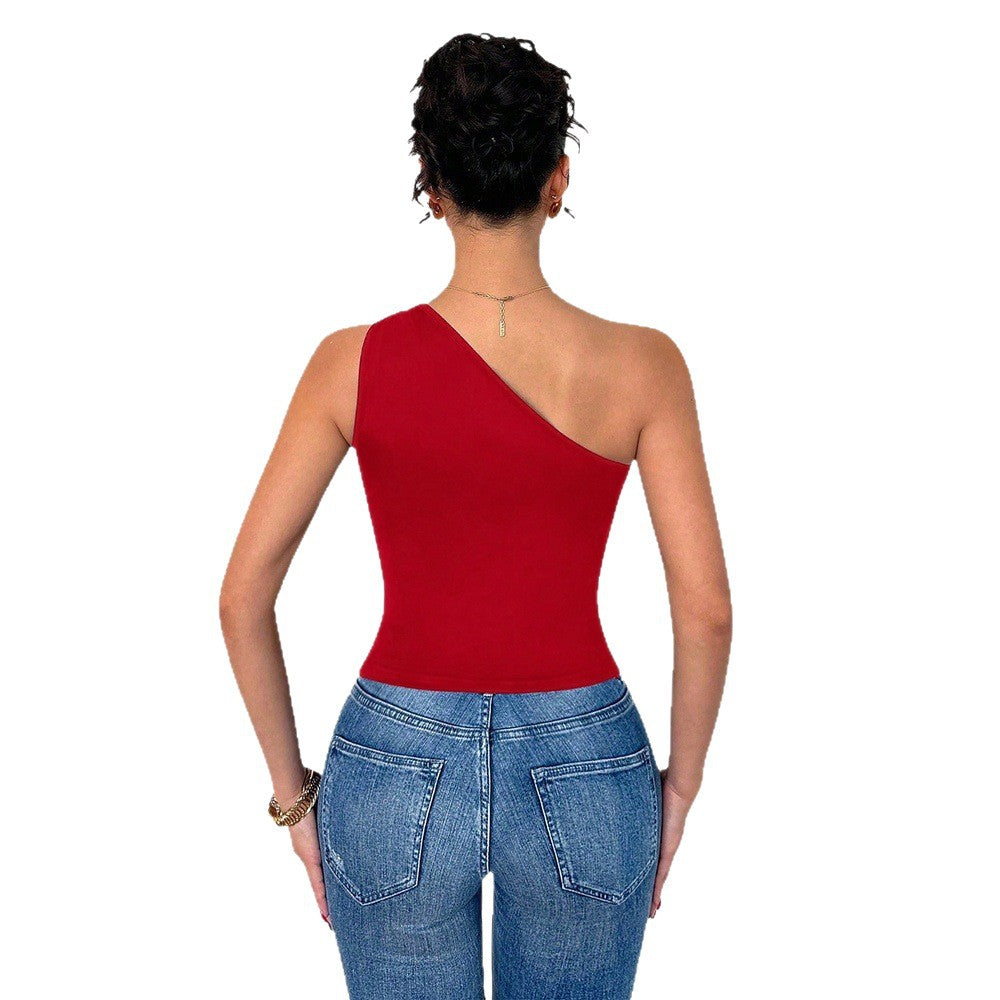 Asymmetrical women's body with decorative knot Chic & Stil