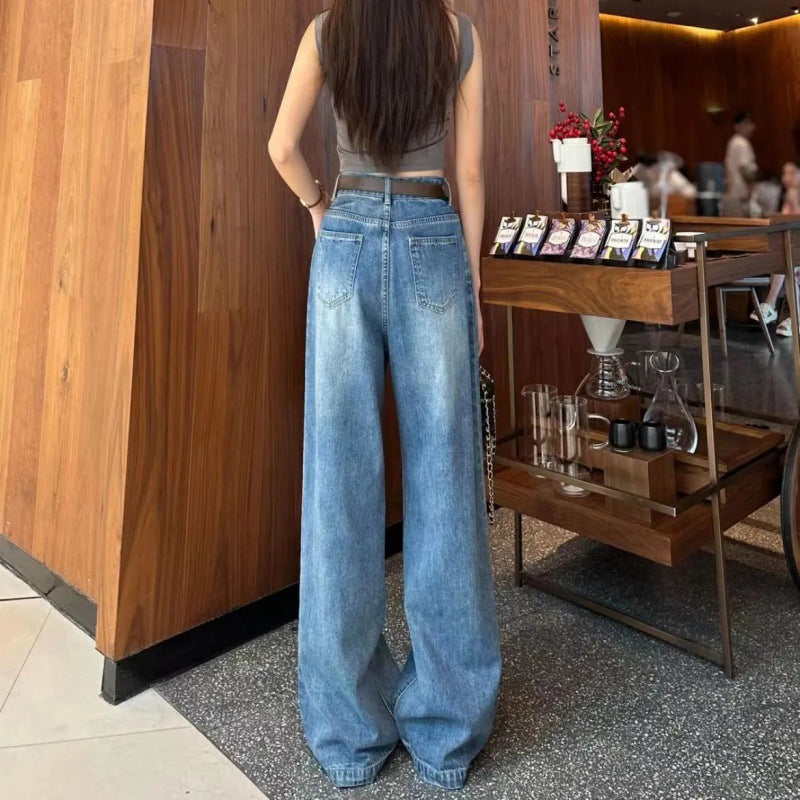 Jean large pour femmes à taille haute Chic & Stil