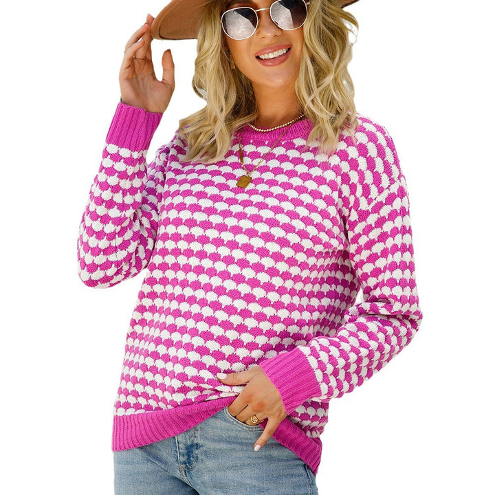 Pull doux pour femmes avec motif cœur Chic & Stil
