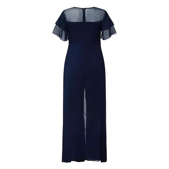 Lune London fluid chiffon evening jumpsuit for women