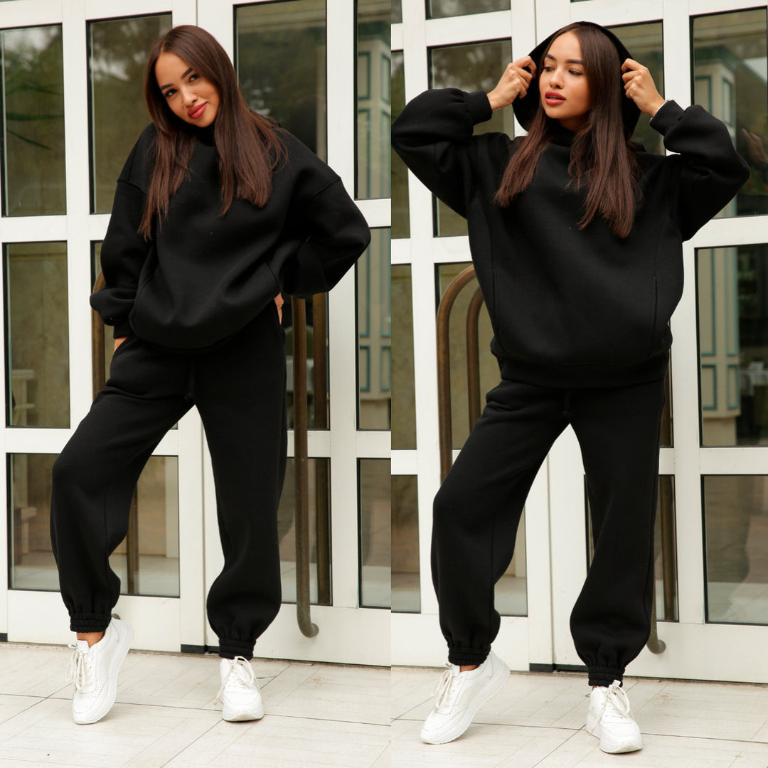 Ensemble de Sweat à Capuche Sportif pour Femmes et Pantalons de Jogging Chic & Stil