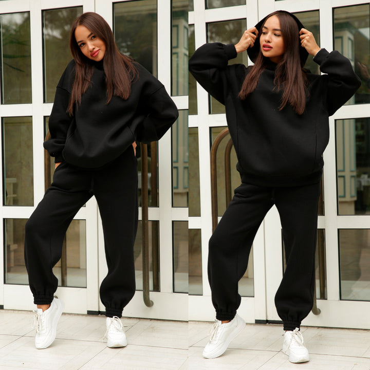 Ensemble de Sweat à Capuche Sportif pour Femmes et Pantalons de Jogging Chic & Stil