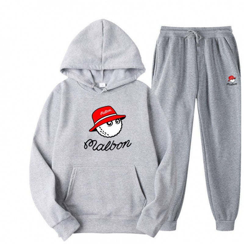Women's leisure hoodie suit with playful graphic design and practical pockets Chic & Stil