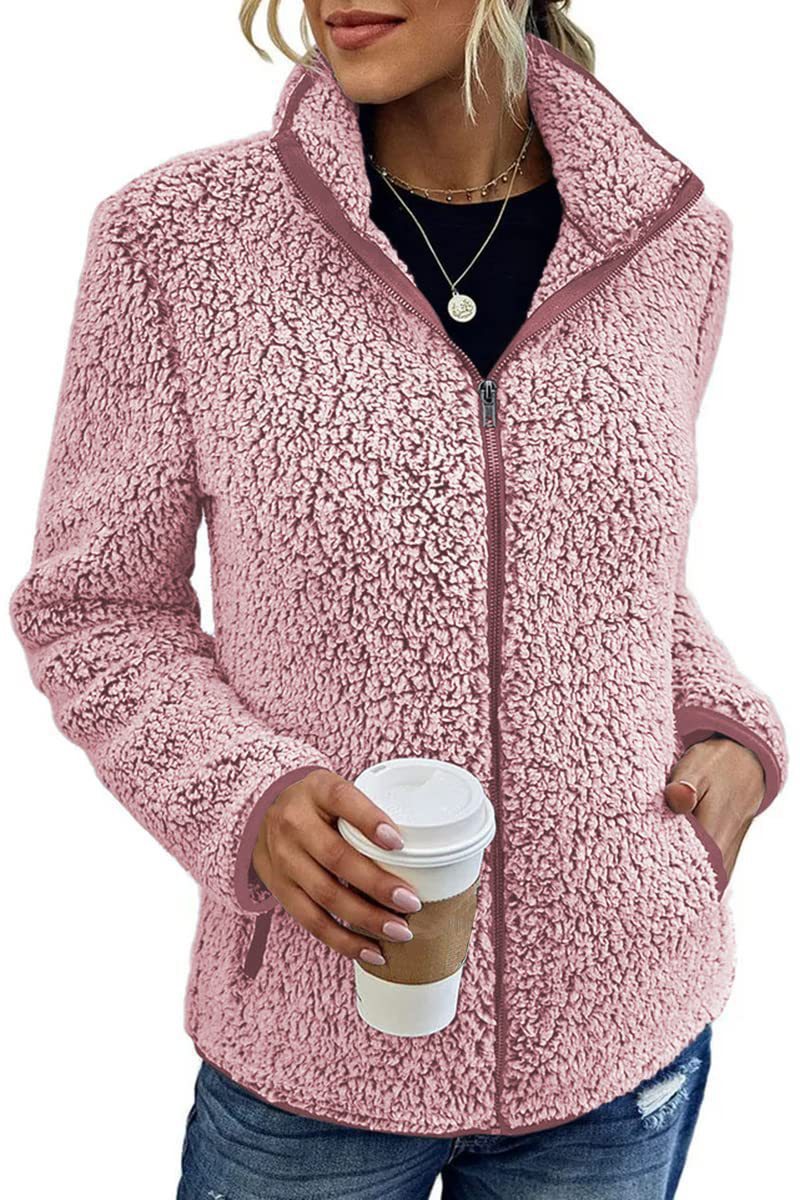 Veste en fleece pour femme avec col haut et toucher doux Chic & Stil