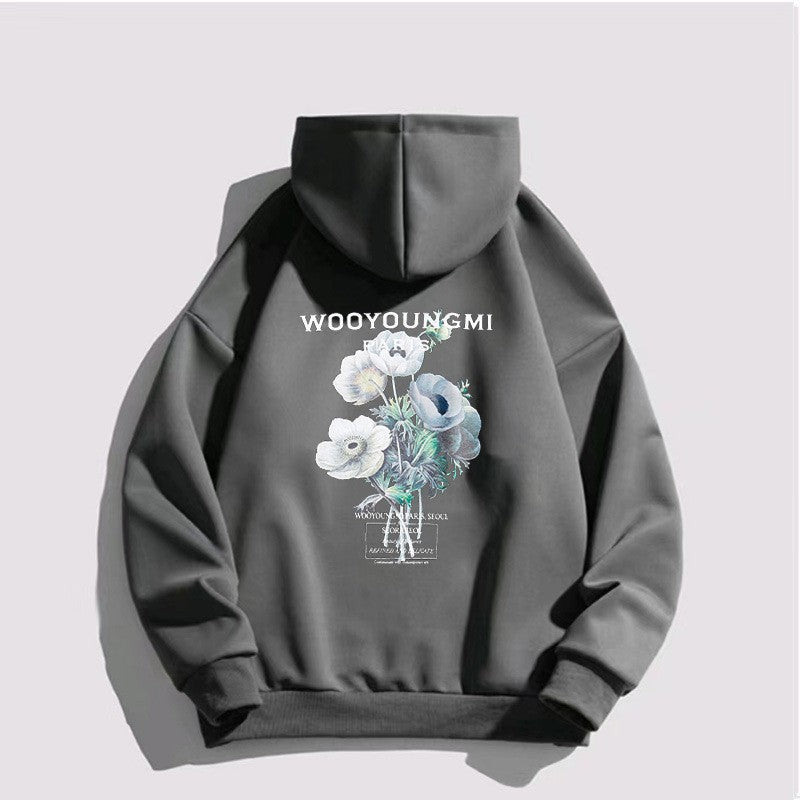 Women's hoodie with artistic floral print Chic & Stil