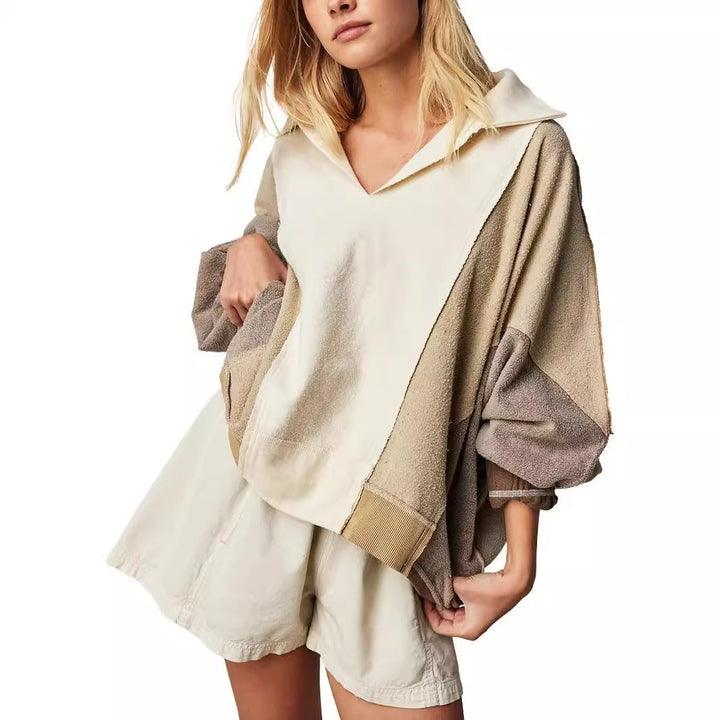 Oversized relaxed sweater for women with graphic design Lune London