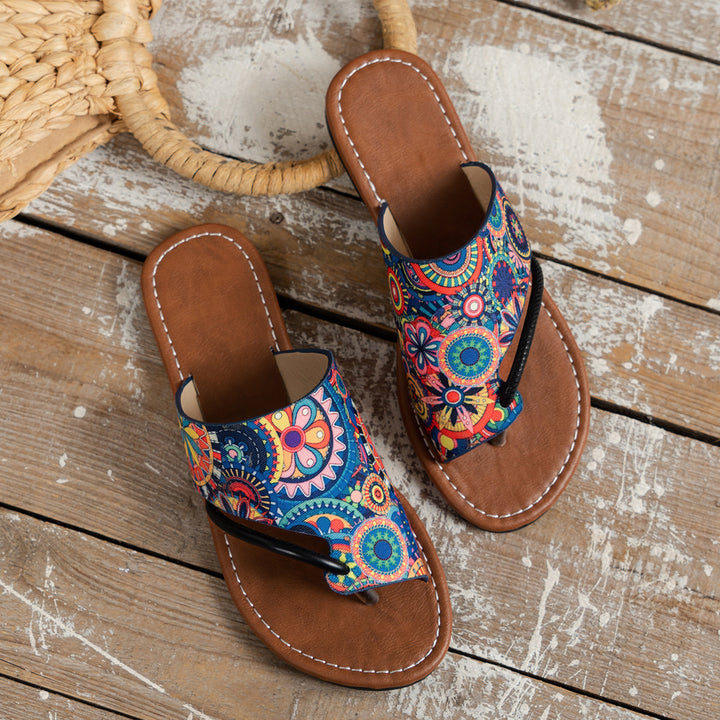 Ladies Colorful Flip Flops Lune London