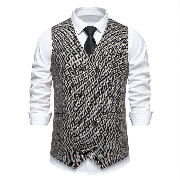 Elegant double-breasted jacket for men with decorative pattern Lune London