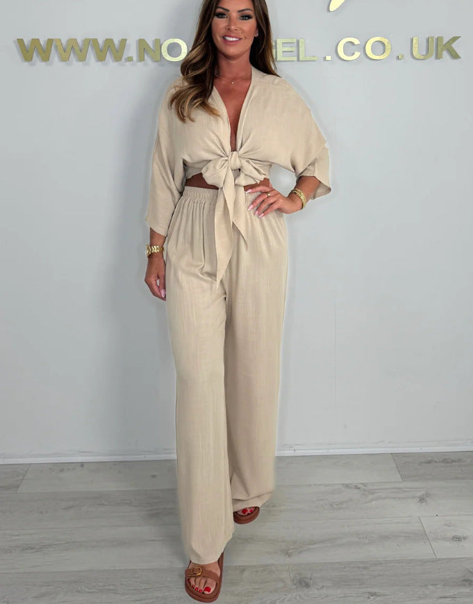 Chic wide set with front knot for women Lune London