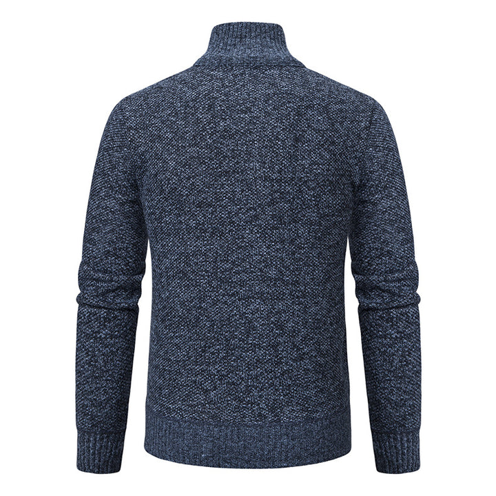 Sweater for men with a high collar and attractive zip Lune London