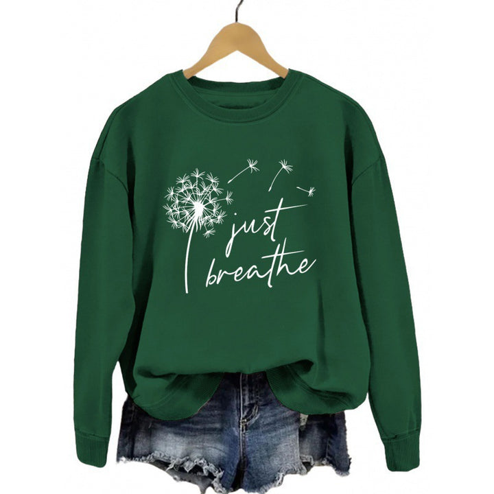 Sweat à capuche pour femmes avec motif de pissenlit inspirant Chic & Stil