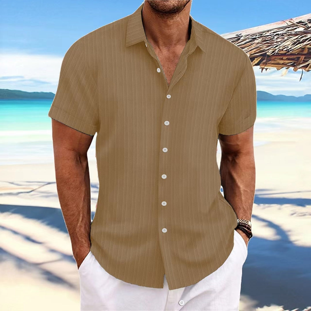 Casual short-sleeved striped shirt for men Lune London