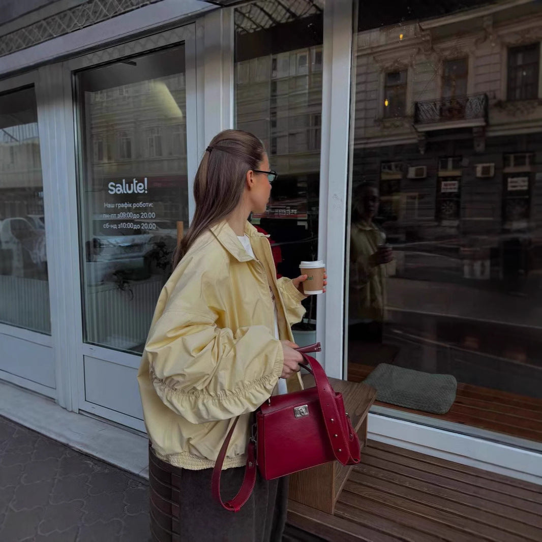 Casual windbreaker jacket for women with voluminous sleeves and elastic cuffs Lune London