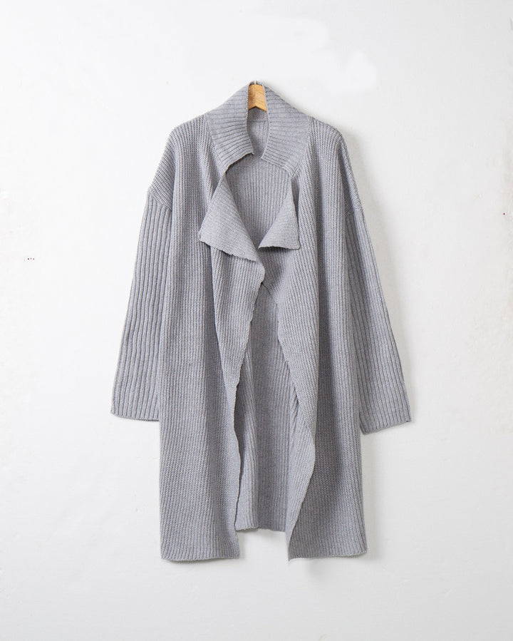 Women’s knit coat Galerie with relaxed fit and modern details Lune London
