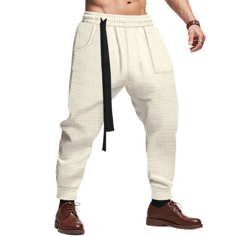 Fashionable men's sweatpants with innovative drawstring and side pockets Lune London