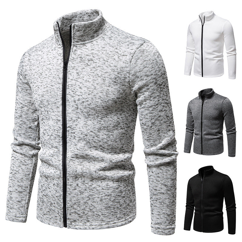 Men's fleece jacket with high collar and full zip Lune London