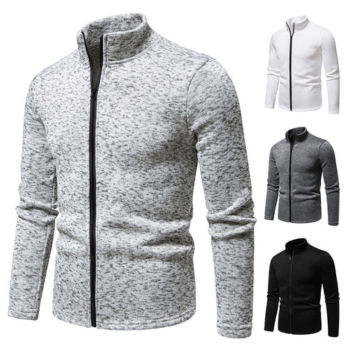 Men's fleece jacket with high collar and full zip Lune London