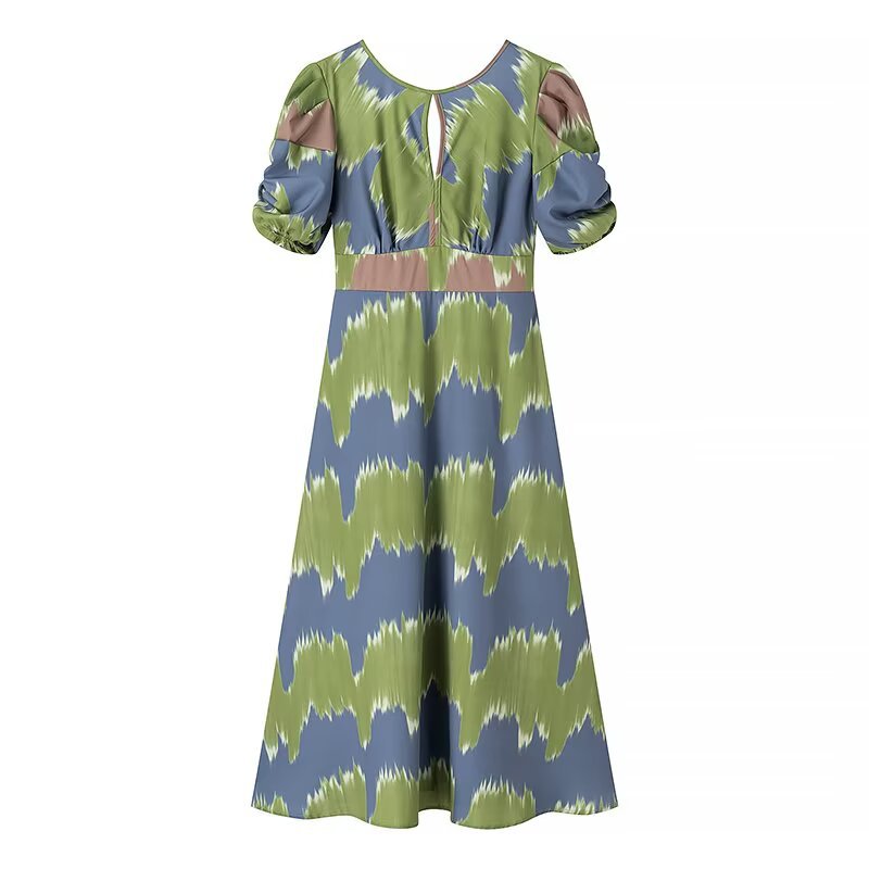 Summer dress for women with a colorful embroidered design and a relaxed fit Lune London
