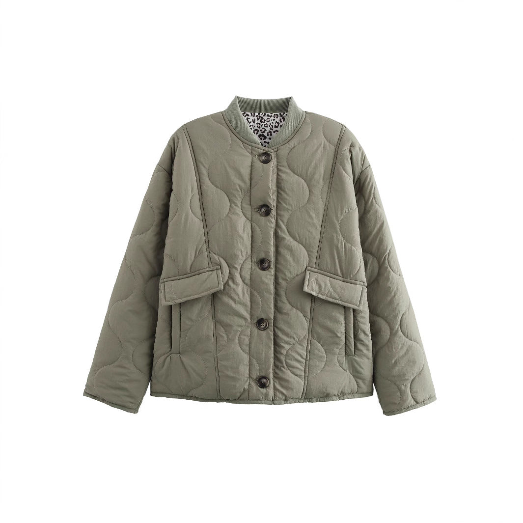 Ladies quilted leisure jacket with practical pockets Lune London