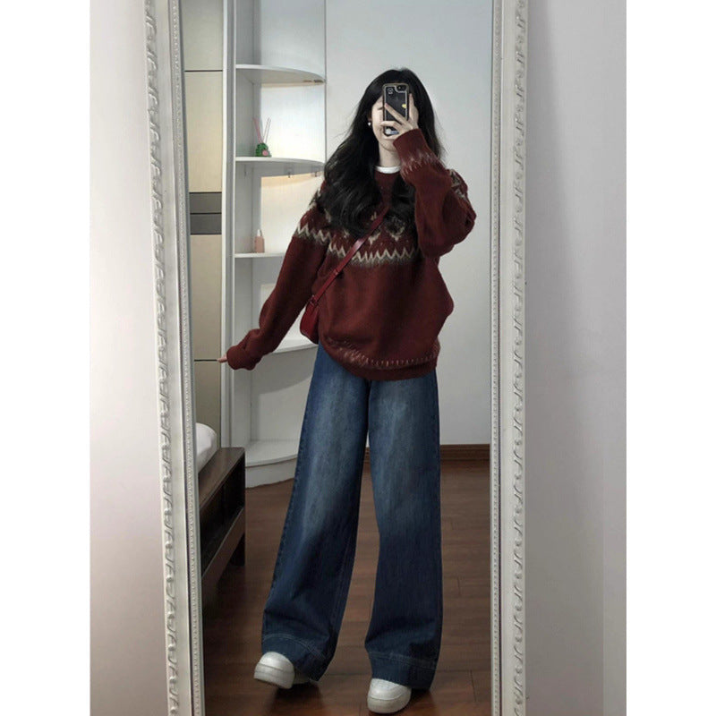 Pull élégant pour femmes avec motif traditionnel Chic & Stil