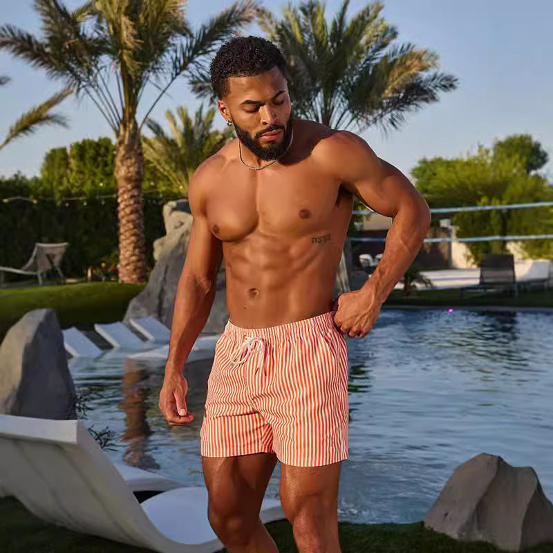 Shorts de bain stylés pour hommes avec cordon pratique Lune London