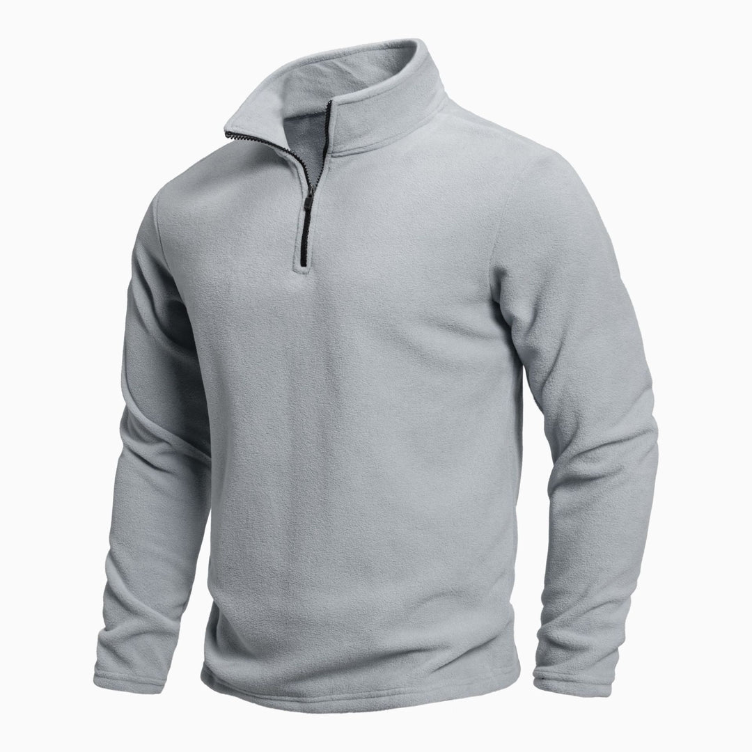 Women's fleece pullover with short zipper Lune London