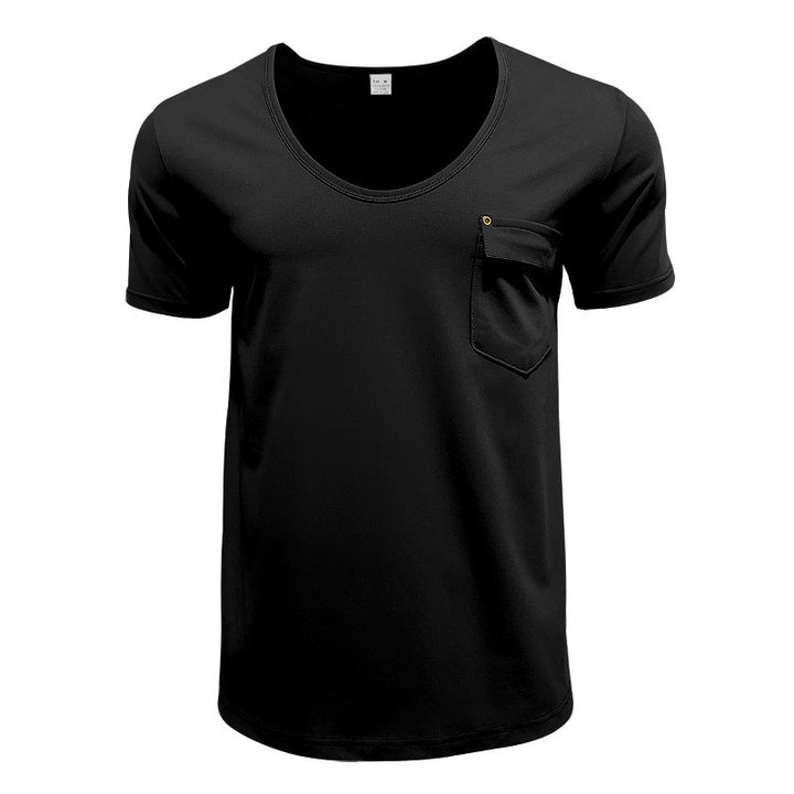 Breathable men's T-shirt with practical chest pocket Lune London