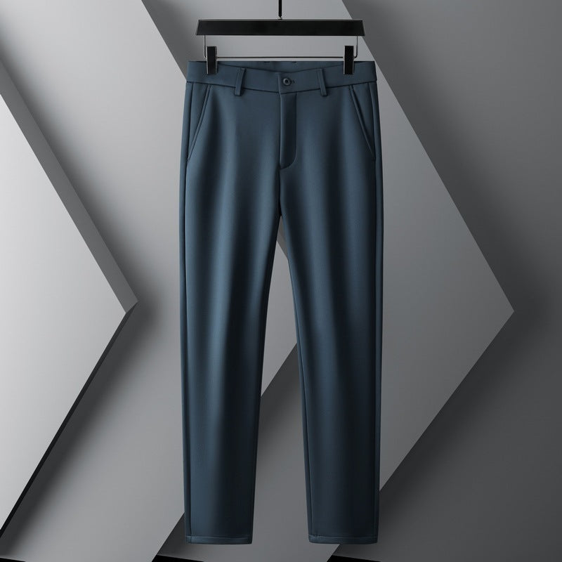 Modern chinos for men with elastic waistband and side pockets Lune London