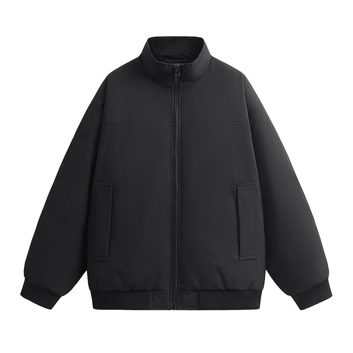 Stylish bomber jacket for men with high collar and side pockets Lune London