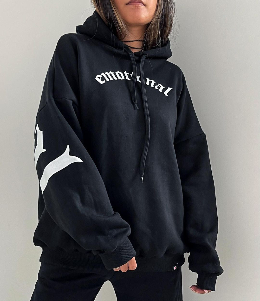 Oversized hoodie for women with an exceptional inscription Lune London