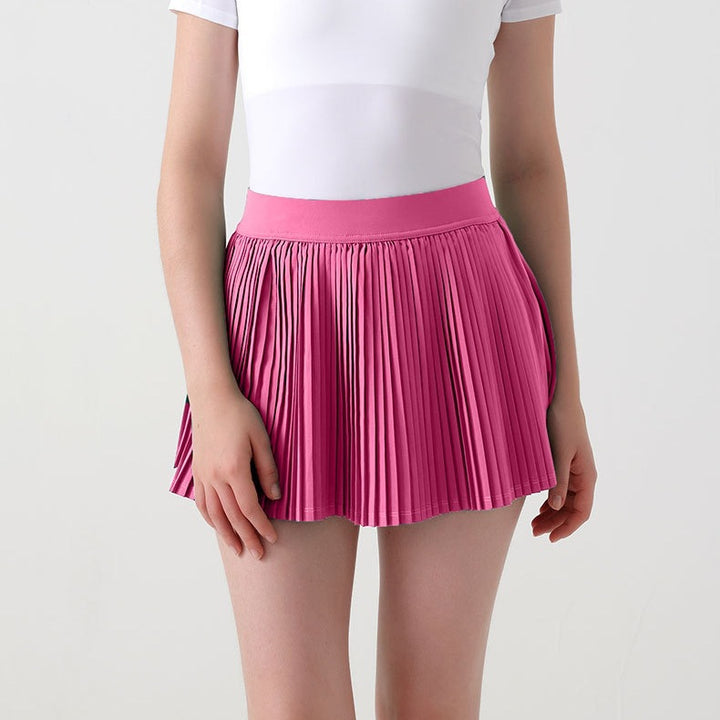 Pleated mini skirt for women with elastic waist and lightweight fabric Lune London