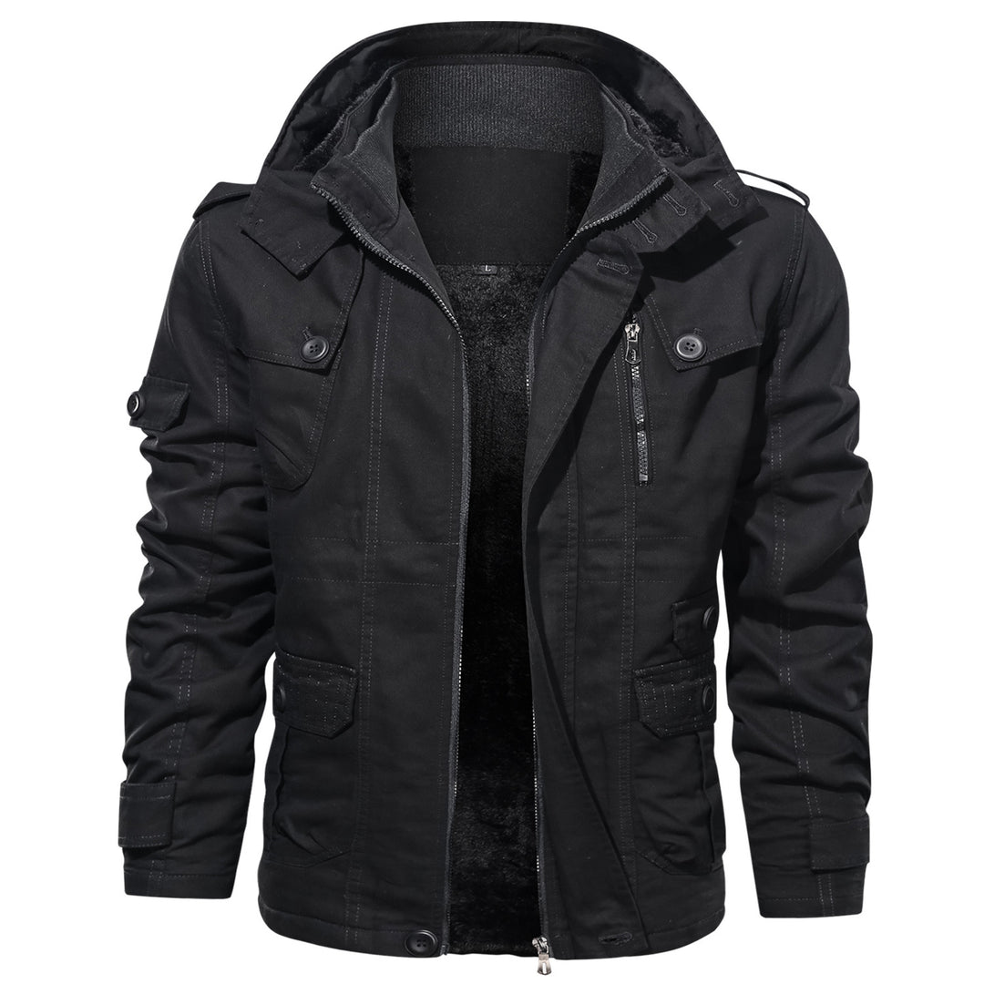 Multifunctional outdoor jacket for men with cozy inner lining Lune London