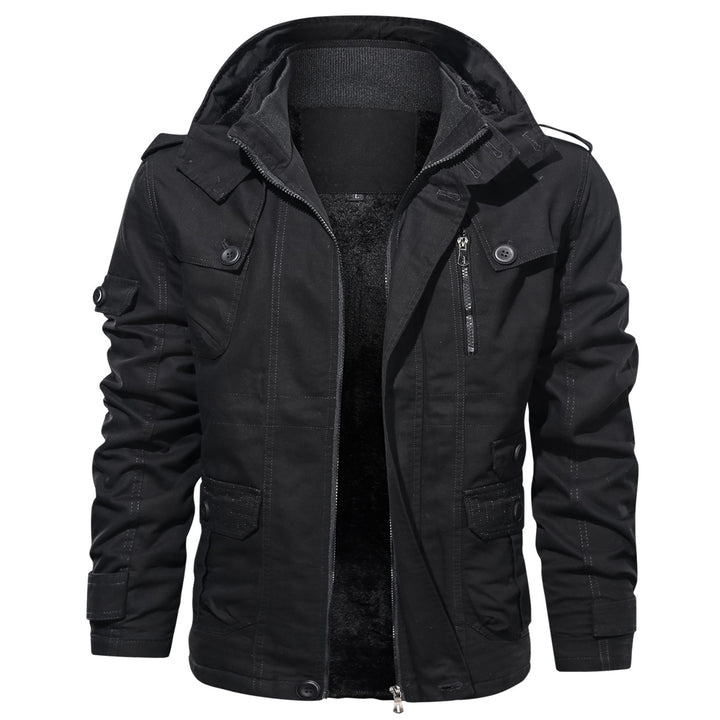 Multifunctional outdoor jacket for men with cozy inner lining Lune London
