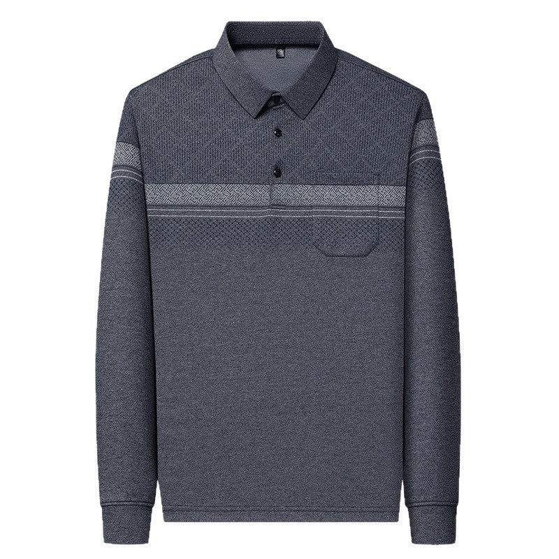 Men's Long Sleeve Polo with Structured Design Lune London