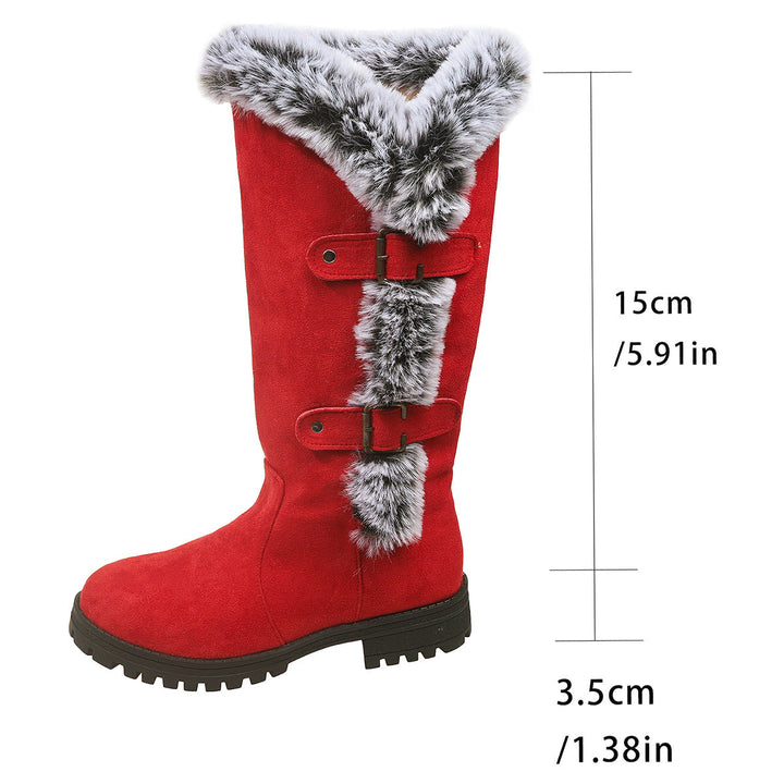 Women's Winter Boots with Cozy Faux Fur Collar and Slip-Resistant Sole Lune London