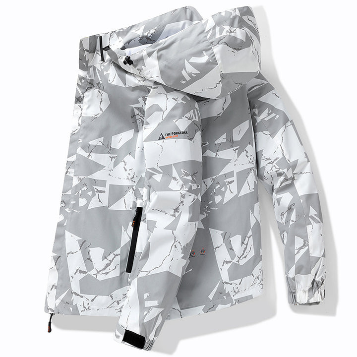 Ladies functional waterproof jacket with breathable material and practical pockets Lune London