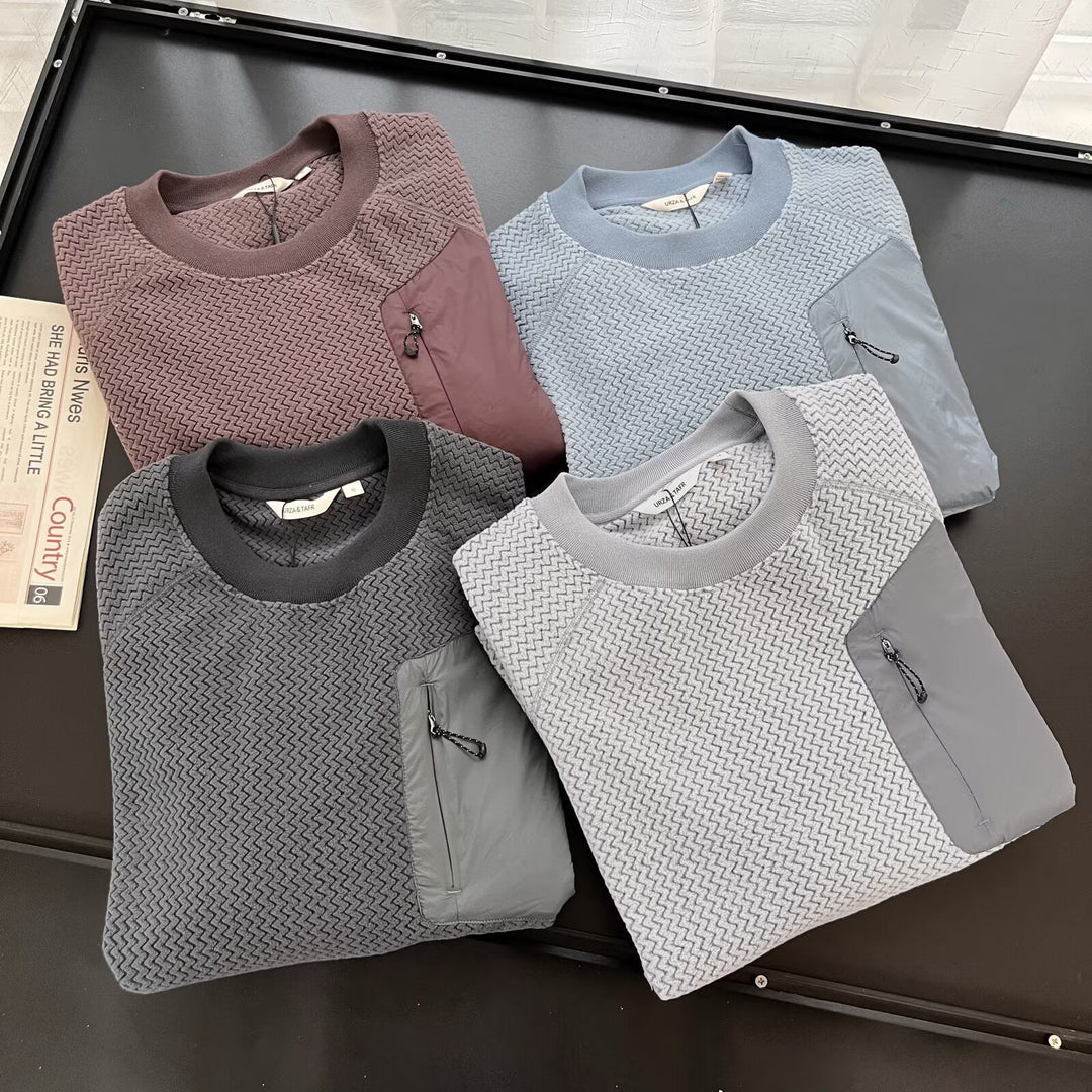 Haut en maille décontracté pour femmes avec fermeture éclair élégante et poche pratique Chic & Stil
