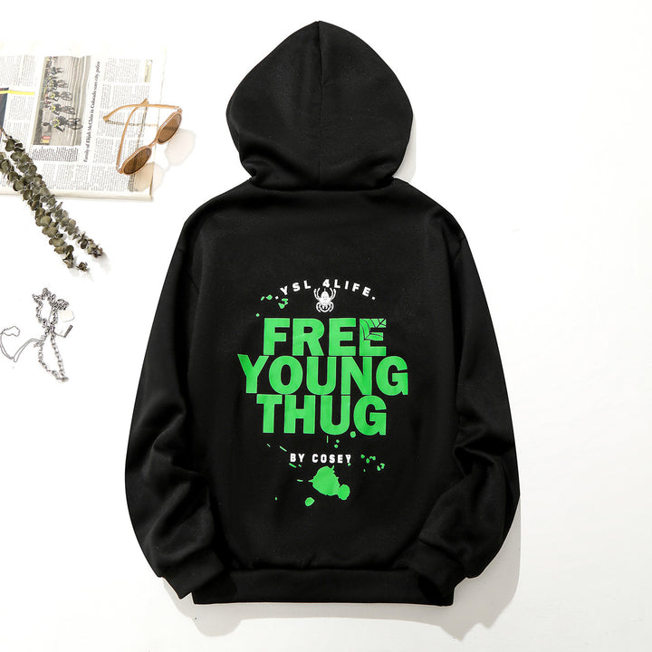 Women's hoodie with creative graphic print and comfortable cut Lune London