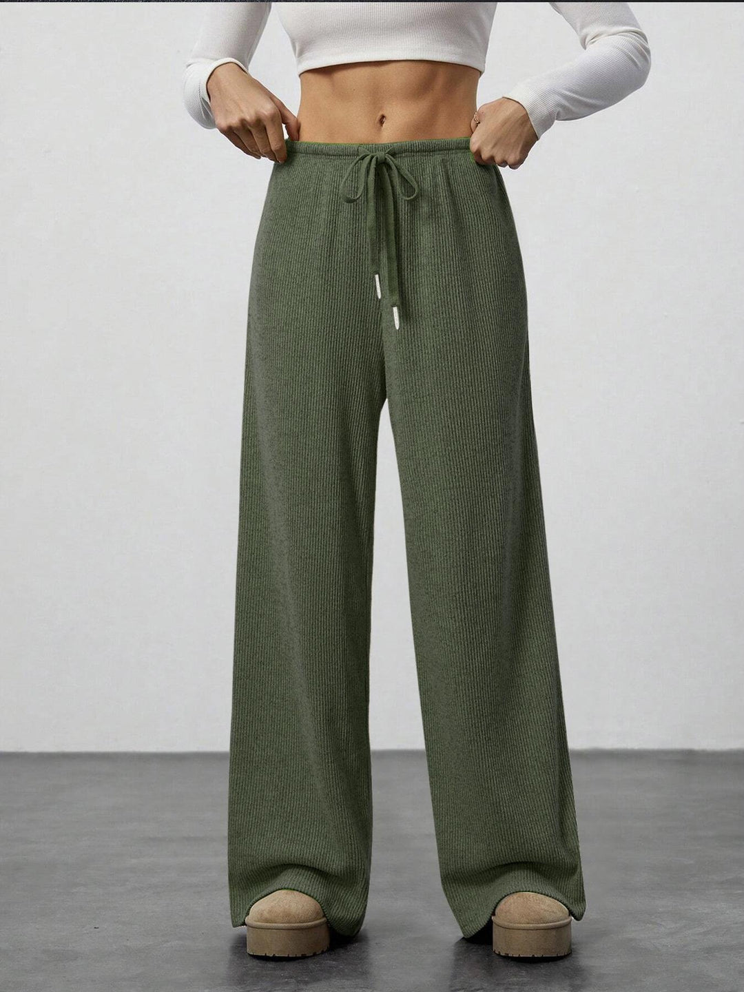 Pantalon en tricot ample pour femmes Chic & Stil