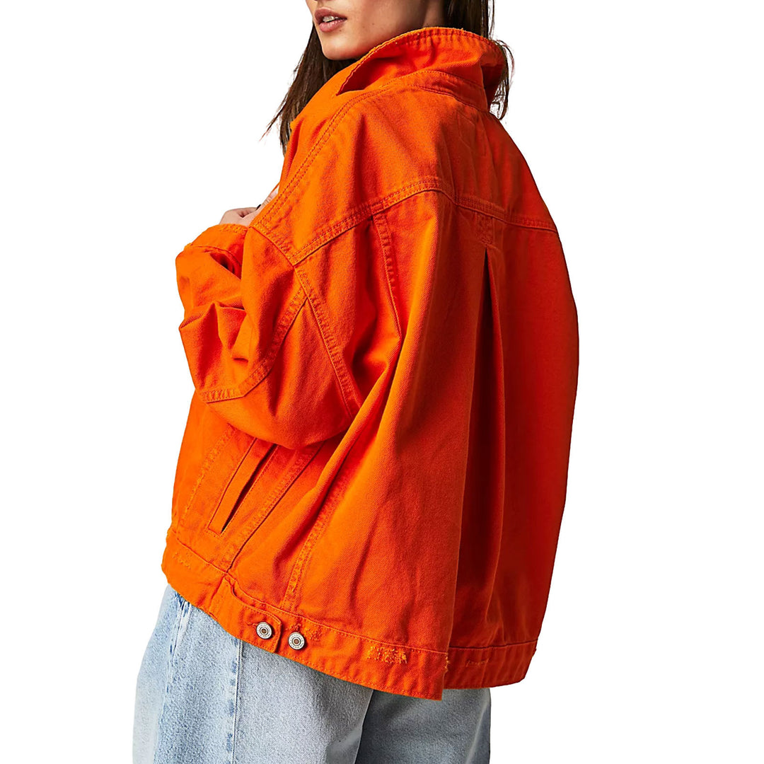 Women Casual Oversized Denim Jacket Lune London