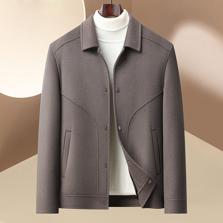 Fashionable men's transition jacket with innovative cut Lune London